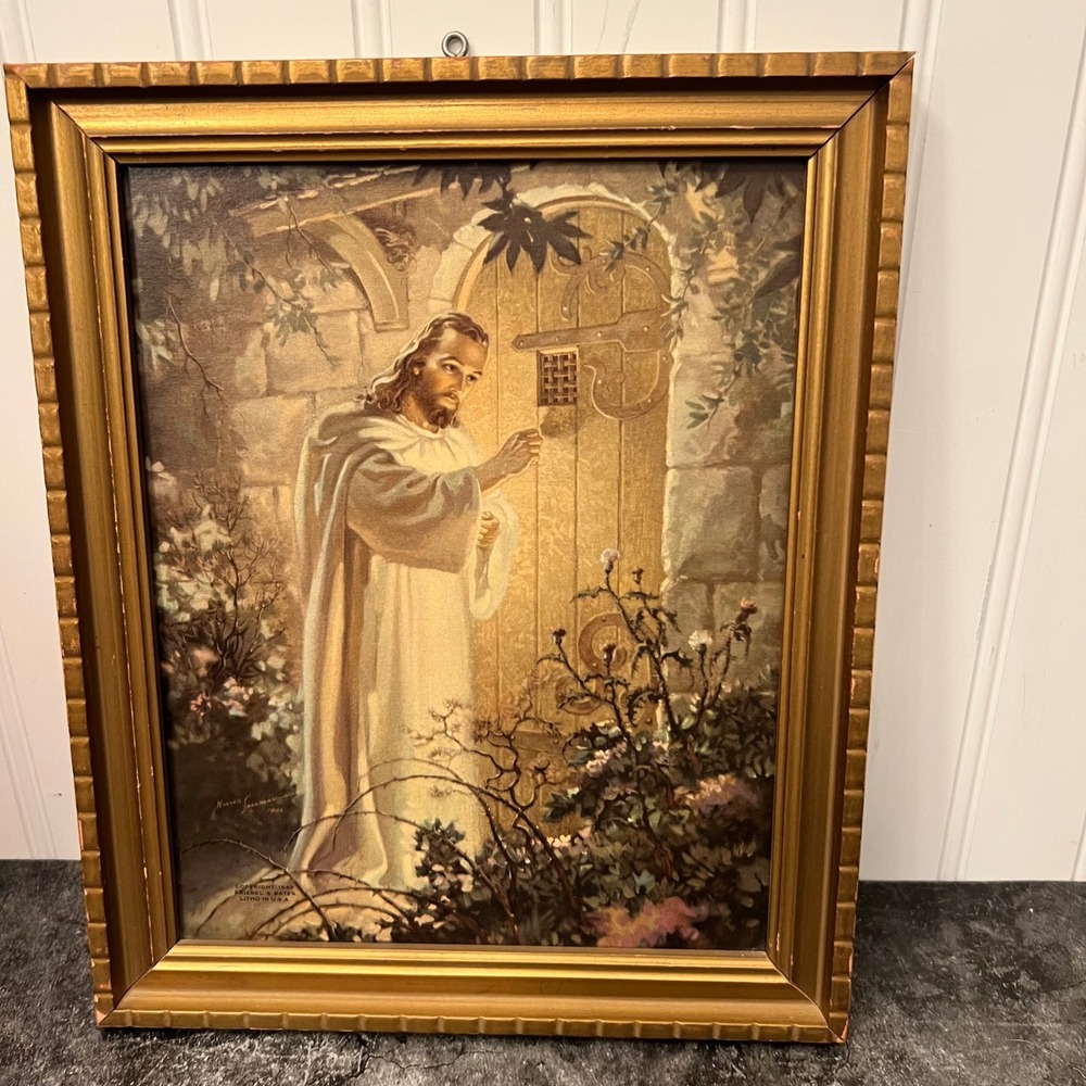 Vintage 1942 Kriebel & Bates Jesus Lithograph | *SEE NOTE* | Faith